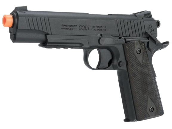 Cybergun Colt Licensed 1911 M45A1 CO2 "High Efficiency" Airsoft High Power Gas Pistol image 0