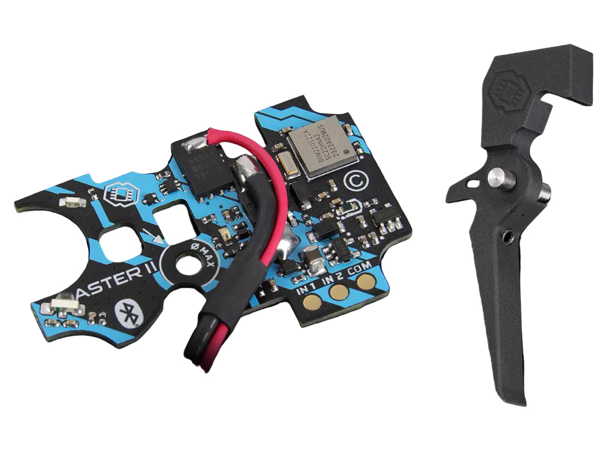 GATE ASTER II Bluetooth Airsoft Programmable MOSFET Module w/ Adjustable Quantum Trigger
(Type: V2 & HPA / Expert / Rear Wired)