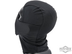 Matrix / Swiss Arms Shadow Fighter Hood Headgear w/ Mesh Mouth Protector
(Color: Black)