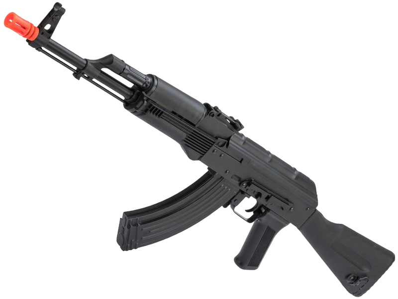 LCT Stamped Steel AKM Airsoft AEG Rifle w/ Full Stock (Model: Black Polymer Furniture / EBB AEG)-1