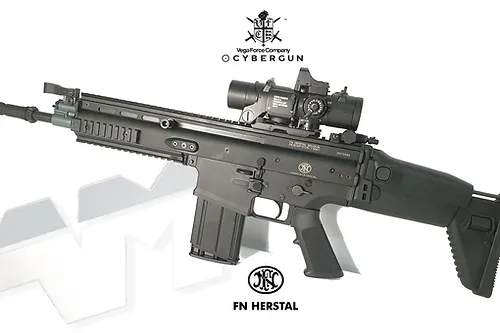 Cybergun FN Herstal SCAR-H CQB Licensed MK17 Gas Blowback Airsoft Rifle by VFC