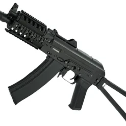 CYMA Stamped Steel AKS-74UN RAS Airsoft AEG Rifle with Steel Folding Stock