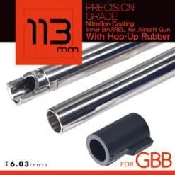 113mm UNICORN Nitroflon Coating 6.03MM Ultimate Precision Inner Barrel For GBB