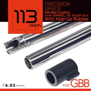 113mm UNICORN Nitroflon Coating 6.03MM Ultimate Precision Inner Barrel For GBB