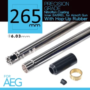 Unicorn Airsoft 6.03 NITROFLON Coated Brass Inner Barrel for Airsoft AEG Rifle (Length: 265mm)