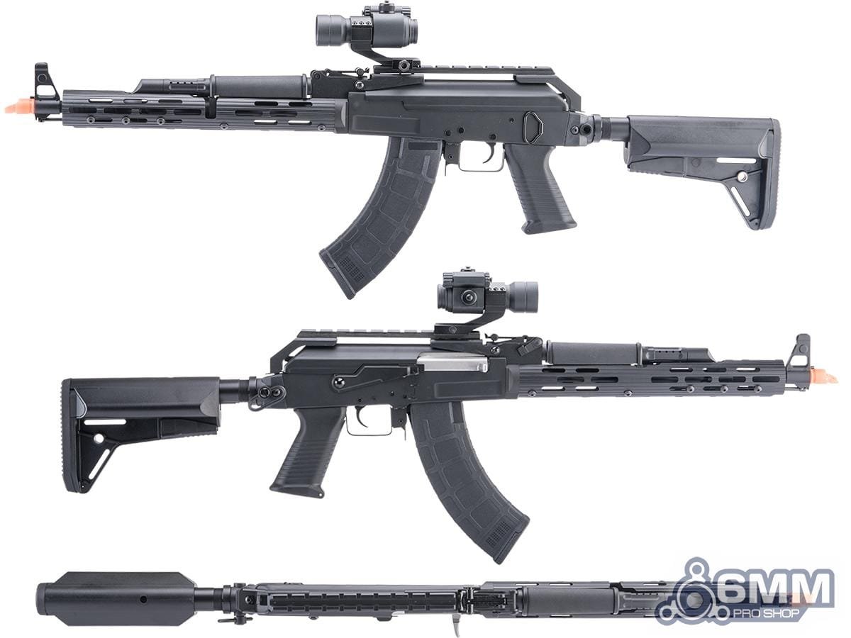 6mmProShop AK Spetsnaz Op. Airsoft AEG Rifle w/ Steel Receiver & M-LOK Handguard by CYMA