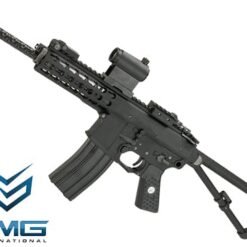 EMG Knights Armament Airsoft PDW M2 Standard Gas Blowback Airsoft Rifle - Black (Version: with Green Gas Magazine)