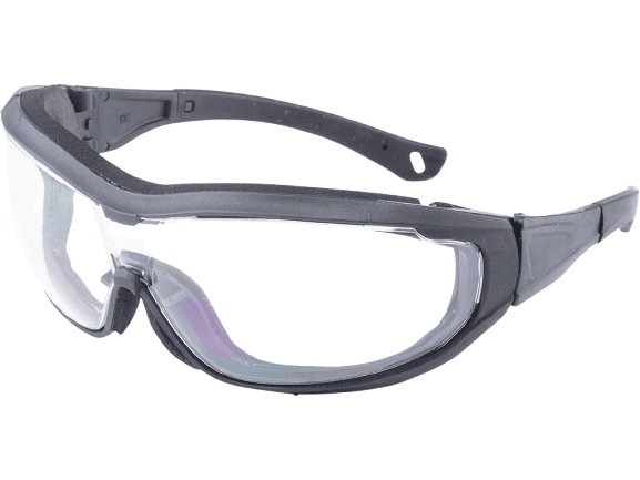 ANSI Rated Aegis Anti-Fog Tactical Goggles (Color: Black / Clear Lens)