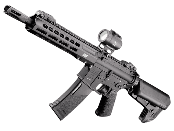 EMG X Krytac Barrett Firearms Licensed REC7 MK3 Airsoft AEG Rifle (Model: Black SBR