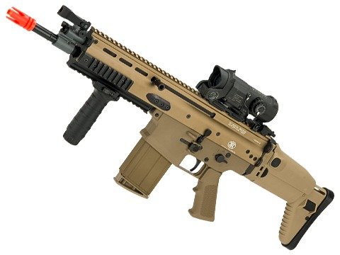 Cybergun FN SCAR® H CQB Licensed Gas Blowback Airsoft Rifle by VFC (Color: Flat Dark Earth)