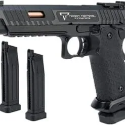 EMG stilTTI Licensed JW3 2011 Combat Master Airsoft Training Pistol (Model: Green Gas / Add 2 Spare Magazines)