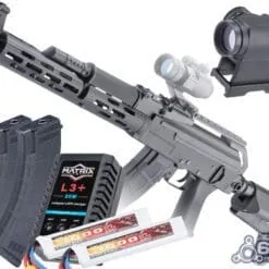 6mmProShop AK Spetsnaz Op. Airsoft AEG Rifle w/ Steel Receiver & M-LOK Handguard by CYMA (Color: Milled Style Receiver / Go Airsoft Package)