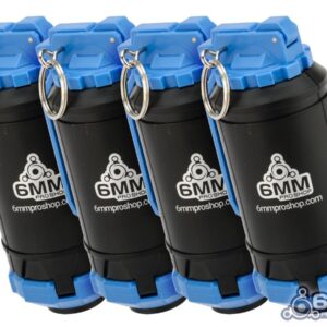 6mmProShop GBR Airsoft Mechanical BB Shower Simulation Hand Grenade (Model: Type B / Blue / 4-Pack)