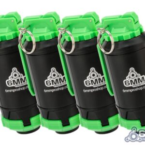 6mmProShop GBR Airsoft Mechanical BB Shower Simulation Hand Grenade (Model: Type B / Green / 4-Pack)