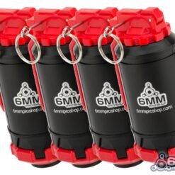 write a SEO Product description for 6mmProShop GBR Airsoft Mechanical BB Shower Simulation Hand Grenade (Model: Type B / Blue / 4-Pack)