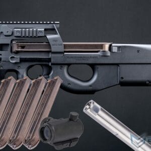 EMG / KRYTAC FN Herstal P90 Airsoft AEG Training Rifle Licensed by Cybergun (Model: 400 FPS / Siege Package)