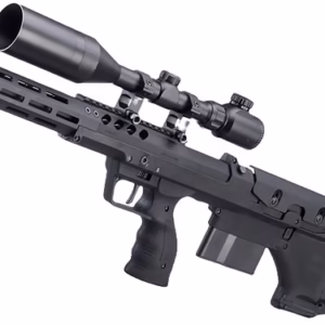 Desert Tech SRS-A2 16" Covert Pull Bolt Action Bullpup Sniper Rifle by Silverback Airsoft (Color: Black / Right-Handed)