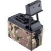 A&K 1500 Round Box Magazine with Upgraded High Strength Motor for Airsoft M249 Series AEG (Color: Camo)