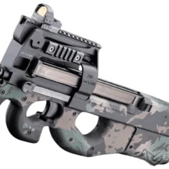 EMG / KRYTAC FN P90® Airsoft AEG Training Rifle Licensed by Cybergun w/ Custom Cerakote (Color: Black Camo / 400 FPS)