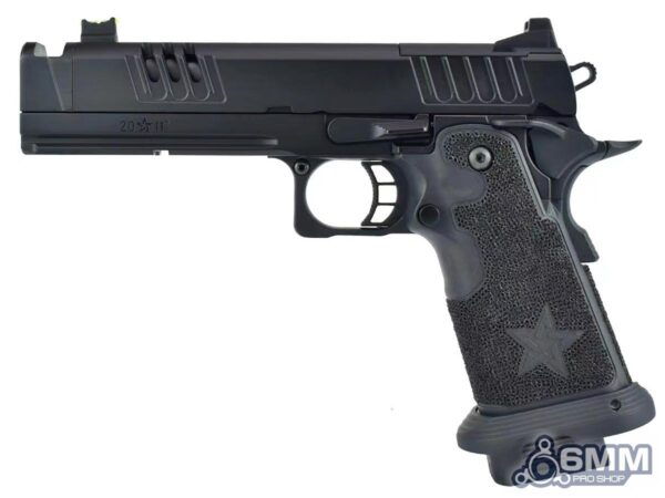 6mmProShop Staccato Licensed XC 2011 Gas Blowback T8 Airsoft Pistol w/ Muzzle Compensator