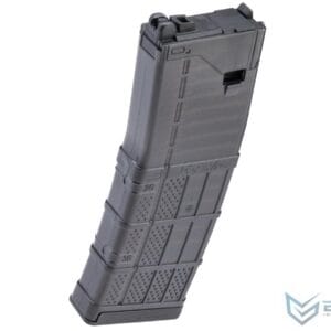 EMG Lancer Systems Licensed L5AWM V2 35 Round Magazine for MWS Gas Blowback Airsoft Rifles (Color: Translucent Smoke / 5.56)