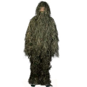 Matrix Full Body 3-Piece Concealment Ghillie Suit Set - Woodland/Green