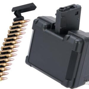 Matrix 2000rd LMG Auto Winding Hi-Cap Magazine for M4/M16 Series Airsoft AEG Rifles (Package: Box Mag + Dummy Bullets)