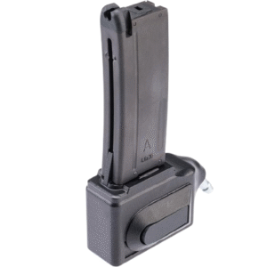 Primary Airsoft HPA to M4 Magazine Adapter for Gas Blowback Airsoft Pistols w/ Magazine (Model: KWA MP7 / Straight)