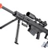 6mmProShop Barrett Licensed M107A1 Gen2 Long Range Airsoft AEG Sniper Rifle (Color: Black / 20" Barrel)