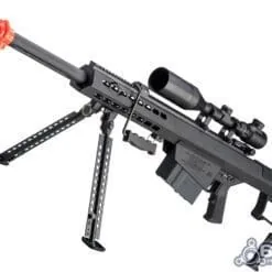 6mmProShop Barrett Licensed M107A1 Gen2 Long Range Airsoft AEG Sniper Rifle (Color: Black / 20" Barrel)