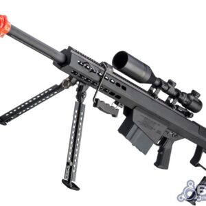 6mmProShop Barrett Licensed M107A1 Gen2 Long Range Airsoft AEG Sniper Rifle (Color: Black / 20" Barrel)