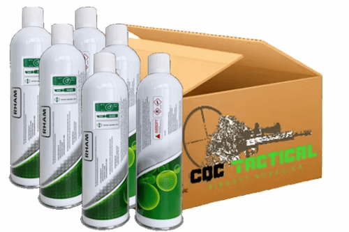 RHAM High Performance Green Gas – 5 Cans for Gas Blowback Pistols