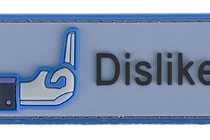"Dislike" IFF PVC Hook & Loop Morale Patch - Blue