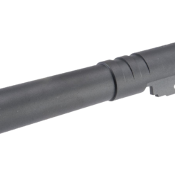 5KU Stainless Steel Threaded Outer Barrel for Hi-CAPA 4.3 Gas Blowback Airsoft Pistols (Color: Black)