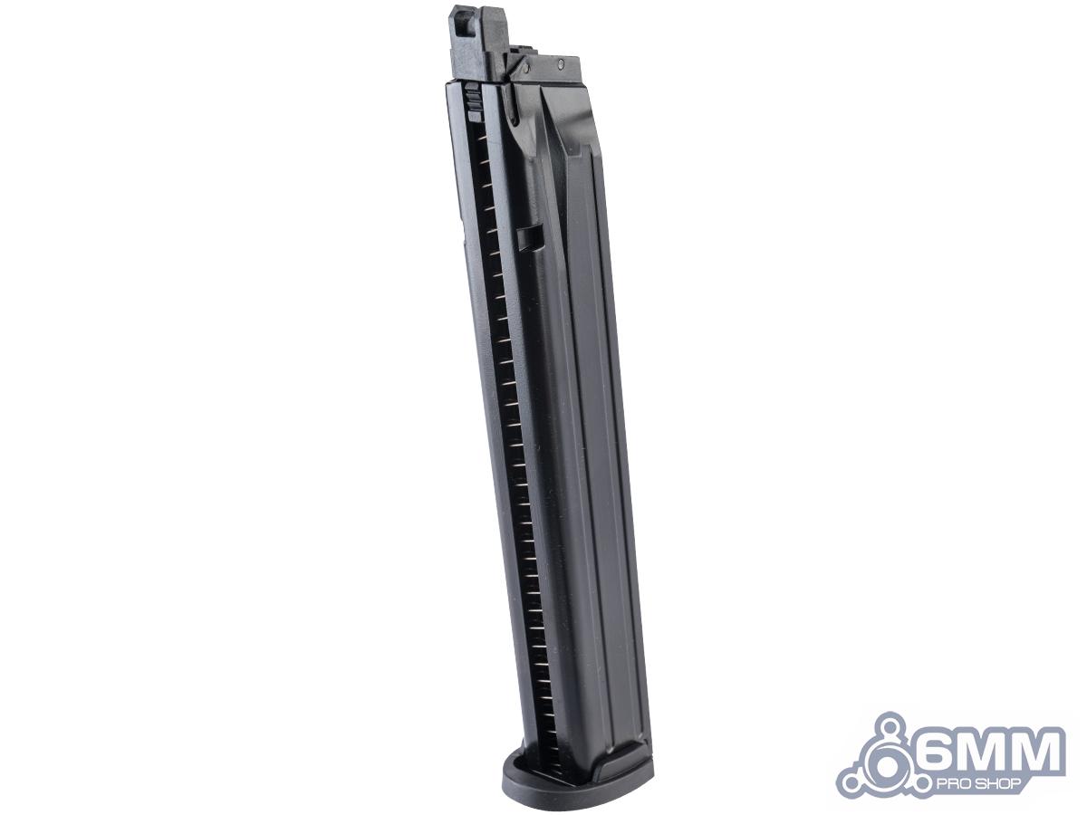 6mmProShop 50 Round Extended Magazine for Sig Sauer VFC P320 M17 Gas Blowback Airsoft Pistol (Model: Green Gas)