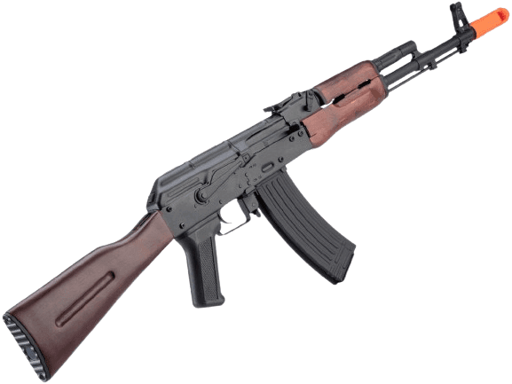 APS AK-74 EDGE 3 Electric Blowback Airsoft AEG Rifle w/ Real Wood Furniture (Model: Black / AK-74)