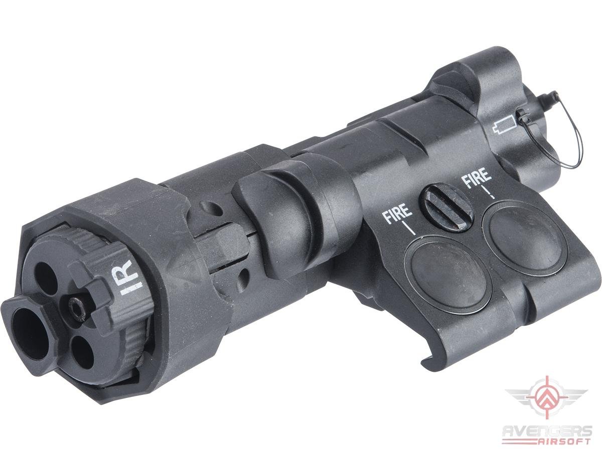 Avengers Mock Advanced Compact Laser Device Battery Case for Airsoft Rifles (Color: Black)