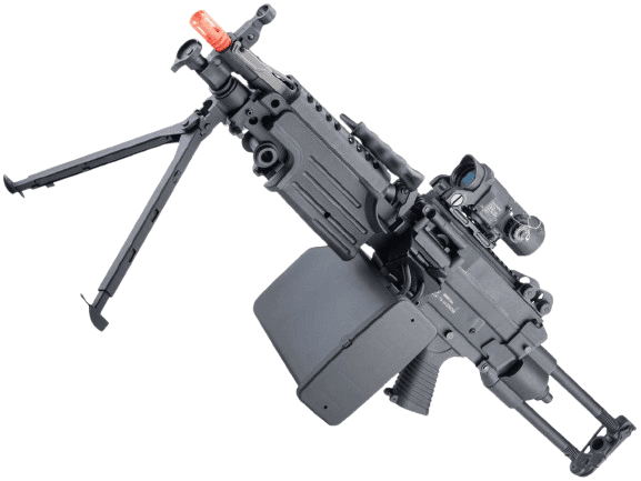 A&K / Cybergun FN® Licensed "Middleweight" M249 MINIMI® SAW Machine Gun (Model: MK II Para / Black)