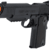 Cybergun Colt Licensed 1911 Tactical CO2-Powered Airsoft Gas Blowback Pistol by KWC (Model: Black / Gun Only)