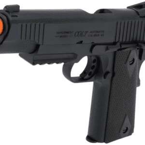 Cybergun Colt Licensed 1911 Tactical CO2-Powered Airsoft Gas Blowback Pistol by KWC (Model: Black / Gun Only)