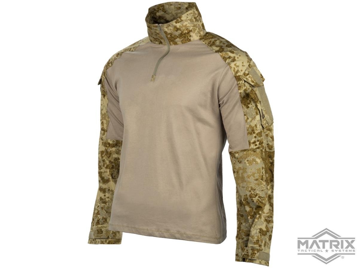 Matrix G3 1/4 Zip Tactical Combat Shirt (Color: Pencott Sandstorm