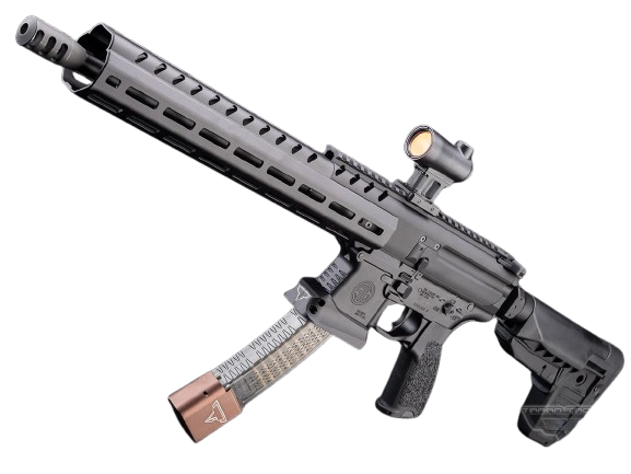 JW SIG SAUER ProForce MPX AEG w/ EMG TTI JW Suite (Model: Black Handguard / 400 FPS / Gun Only)