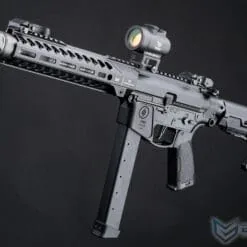 EMG Strike Industries x PWS Licensed 9mm Pistol Caliber Carbine AEG w/ GATE Aster MOSFET (Model: 10" CQB Rail / M4 Stock / 400 FPS / Gun Only)