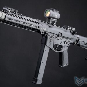 EMG Strike Industries x PWS Licensed 9mm Pistol Caliber Carbine AEG w/ GATE Aster MOSFET (Model: 10" CQB Rail / M4 Stock / 400 FPS / Gun Only)