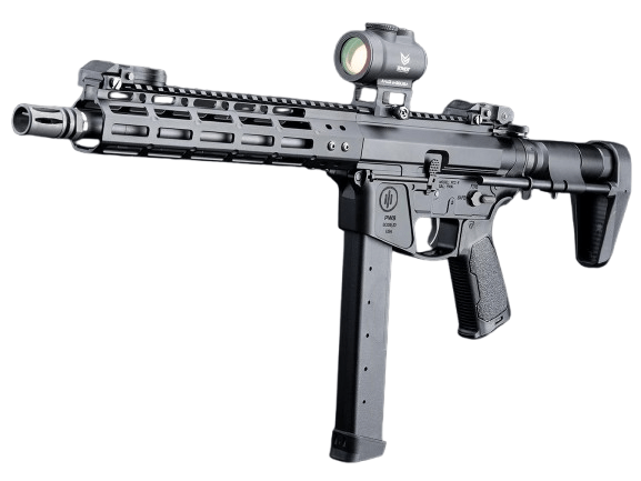 EMG Strike Industries x PWS Licensed 9mm Pistol Caliber Carbine AEG w/ GATE Aster MOSFET (Model: 10" M-LOK Rail / PDW Stock / 400 FPS / Gun Only)