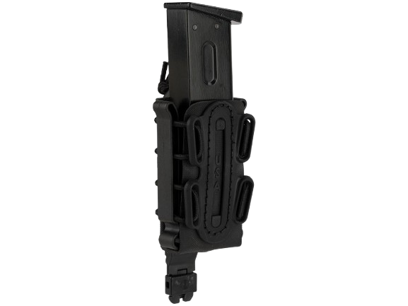 G-Code Soft Shell Scorpion Short Pistol Magazine Carrier with P1 Molle Clip (Color: Black Frame / Black Shell)