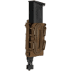 G-Code Soft Shell Scorpion Short Pistol Magazine Carrier with P1 Molle Clip (Color: Tan Frame / Tan Shell)