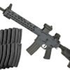 Krytac Full Metal Trident MKII SPR Airsoft AEG Rifle (Color: Combat Grey / 10 Mag Bundle)