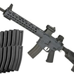 Krytac Full Metal Trident MKII SPR Airsoft AEG Rifle (Color: Combat Grey / 10 Mag Bundle)