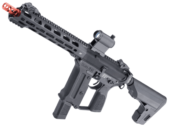KWA Ronin "Tekken" Pistol Caliber AR Airsoft AEG Rifle (Model: TK.45 AEG 3 / Black)